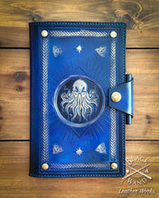 Load image into Gallery viewer, "Ancient Horror" Embossed Leather Hardcover Journal