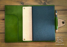Load image into Gallery viewer, "Green Man" Embossed Leather Hardcover Journal (Copy)
