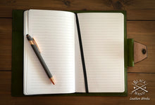 Load image into Gallery viewer, "Green Man" Embossed Leather Hardcover Journal (Copy)