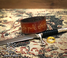 Load image into Gallery viewer, "The One Ring" Leather Bracelet