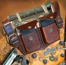 Load image into Gallery viewer, "The Adventurer" Leather Belt Pouch