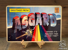 Load image into Gallery viewer, "Greetings from Asgard" metal sign