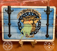 Load image into Gallery viewer, Barfing Bugbear metal sign