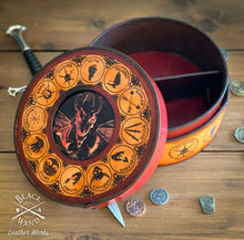Load image into Gallery viewer, "D&D" inspired Leather Supply Box