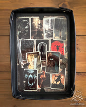 Load image into Gallery viewer, "You Meet in a Tavern" Leather and Metal Dice Tray