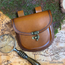 Load image into Gallery viewer, "The Forager" Leather Belt Pouch