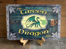Load image into Gallery viewer, "Green Dragon Inn" metal sign