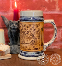 Load image into Gallery viewer, "Illustrated Map" Ceramic Flagon