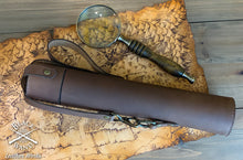 Load image into Gallery viewer, "The Messenger" Leather Map & Scroll Tube