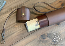 Load image into Gallery viewer, "The Messenger" Leather Map & Scroll Tube