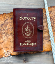 Load image into Gallery viewer, "Sorcery" Medium Leather Notebook