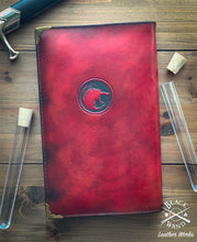 Load image into Gallery viewer, "Wolf School Alchemy & Potions" Leather Journal