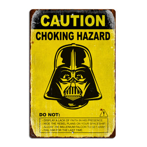 "Choking Hazard" metal sign