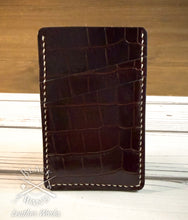 Load image into Gallery viewer, Minimalist Card Wallet - Croc Embossed Leather

