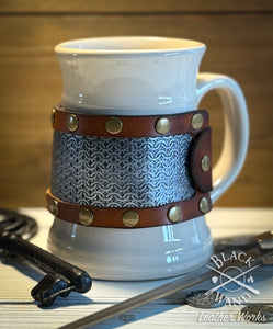 "Chainmail" Ceramic Tankard