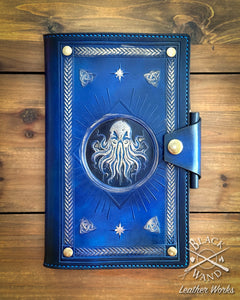 "Ancient Horror" Embossed Leather Hardcover Journal