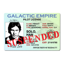 Load image into Gallery viewer, &quot;Solo Pilot License&quot; metal sign
