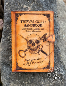 "Thieve's Guild Handbook" Medium Notebook Cover