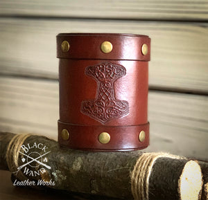 "Viking Warrior" Leather Wrist Cuff