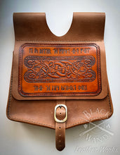 Load image into Gallery viewer, "Viking Scout" 10th Century Leather Belt Pouch
