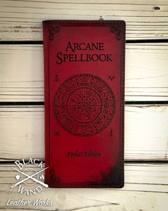 "Arcane Spellbook" Slim Long Wallet