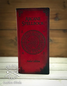 "Arcane Spellbook" Slim Long Wallet