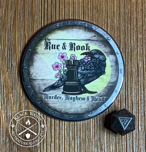 The Rue & Rook drink coaster