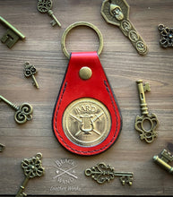 Load image into Gallery viewer, &quot;Bard&quot; Leather Key Ring
