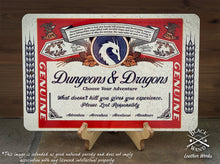 Load image into Gallery viewer, &quot;RPG Beer Label&quot; metal sign
