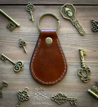 Load image into Gallery viewer, &quot;Fighter&quot; Leather Key Ring
