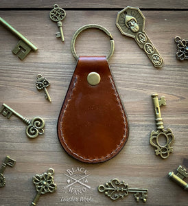 "Fighter" Leather Key Ring
