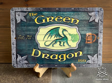 Load image into Gallery viewer, &quot;Green Dragon Inn&quot; metal sign
