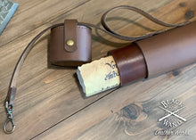 Load image into Gallery viewer, &quot;The Messenger&quot; Leather Map &amp; Scroll Tube

