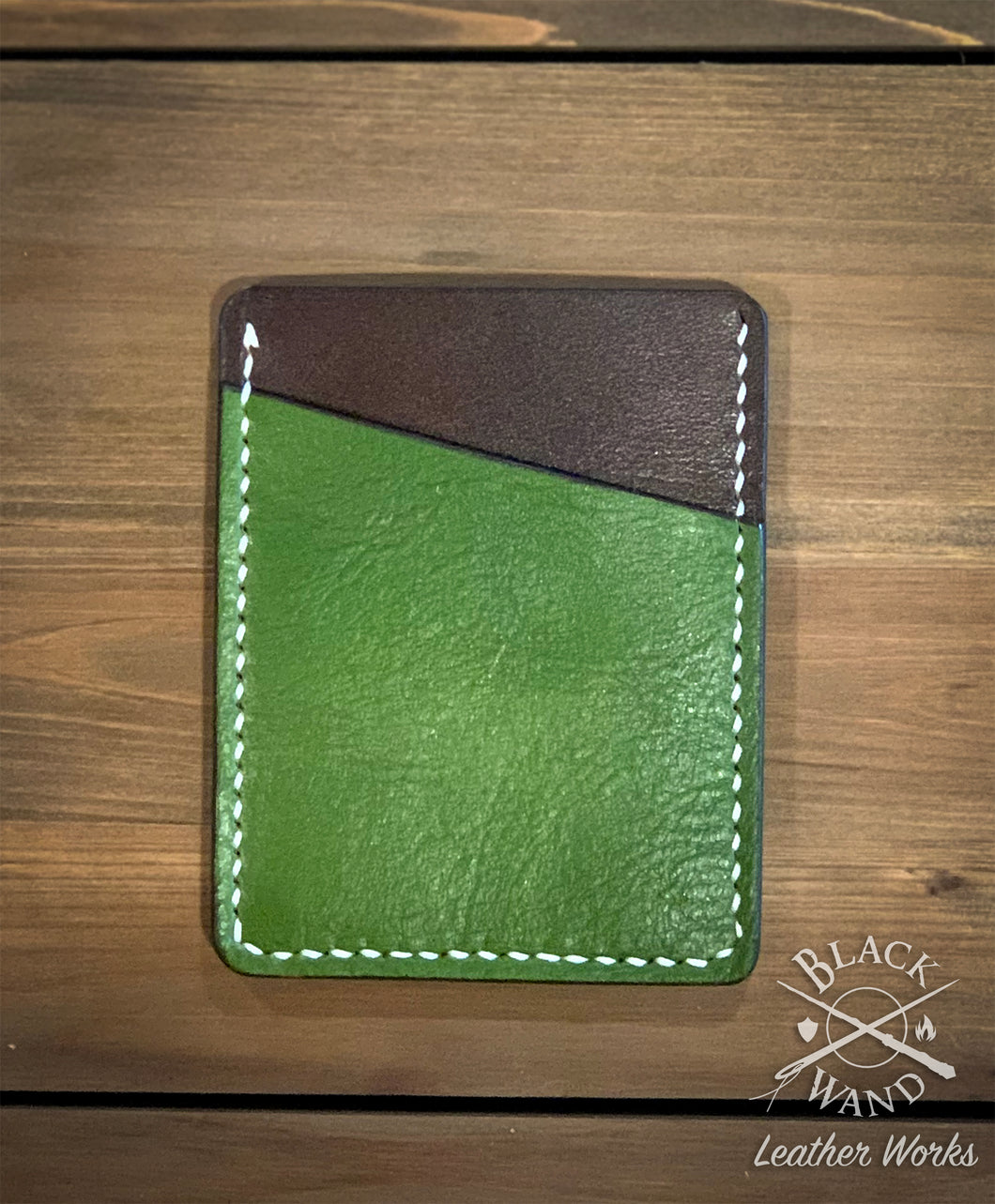 Minimalist Wallet - Green/Brown