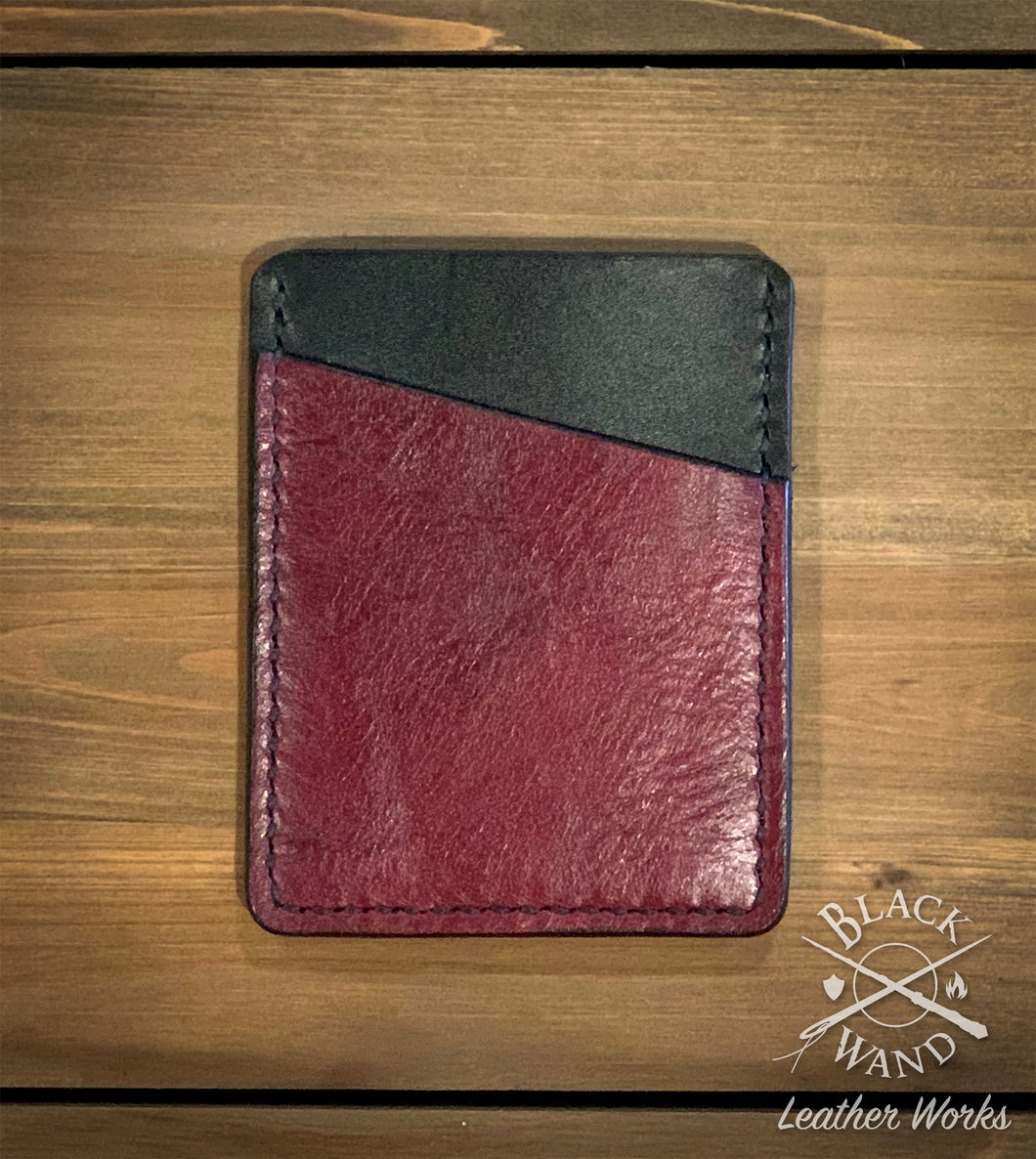 Minimalist Wallet - Crimson/Black