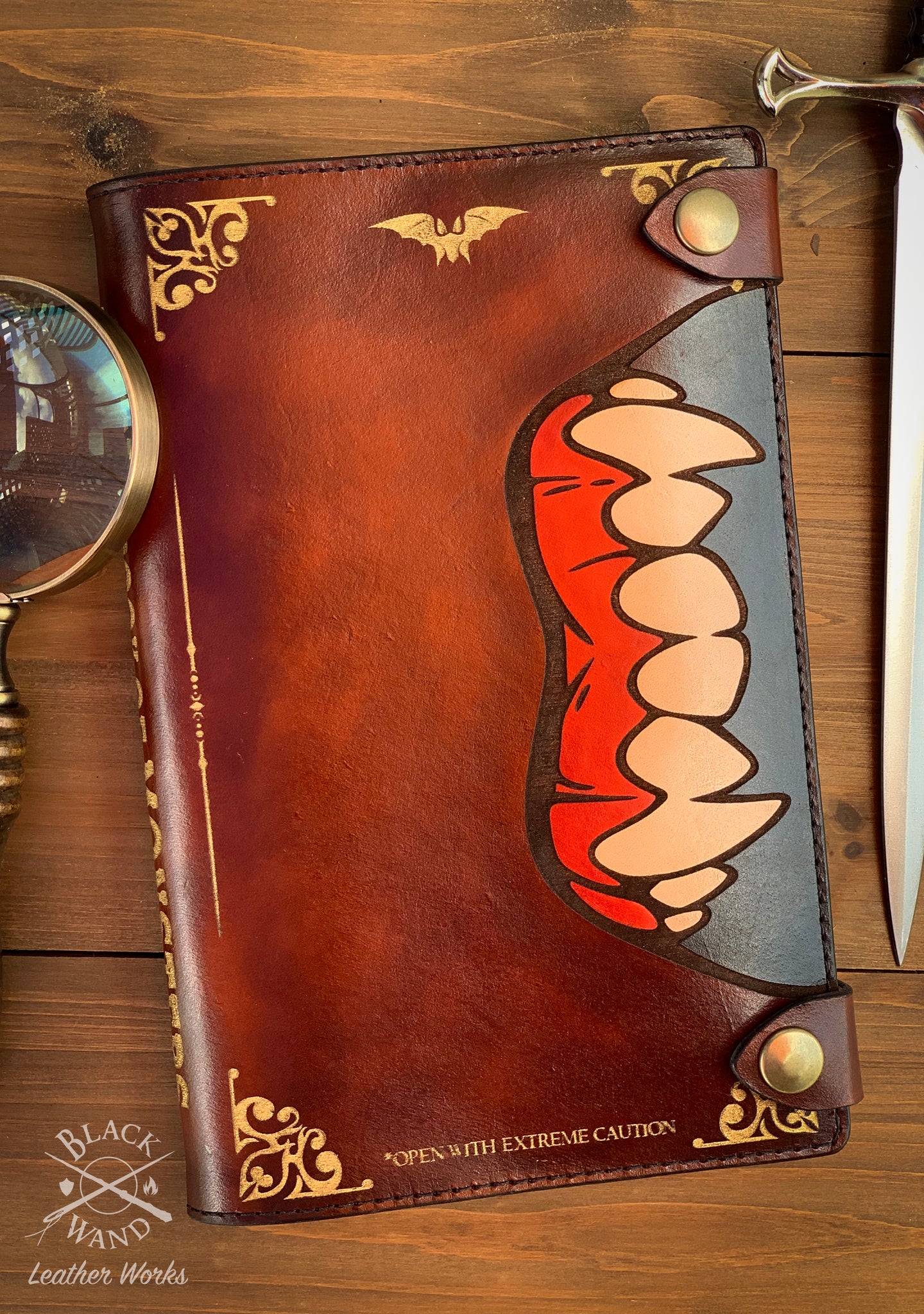 big book of monsters harry potter Big Book of Monsters" Hardcover Journal – Black Wand Leather Works