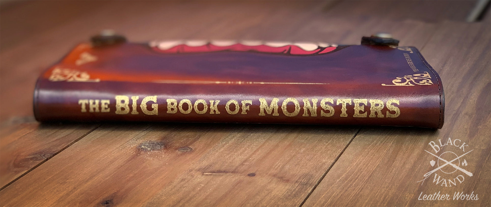 big book of monsters Big Book of Monsters" Hardcover Journal – Black Wand Leather Works