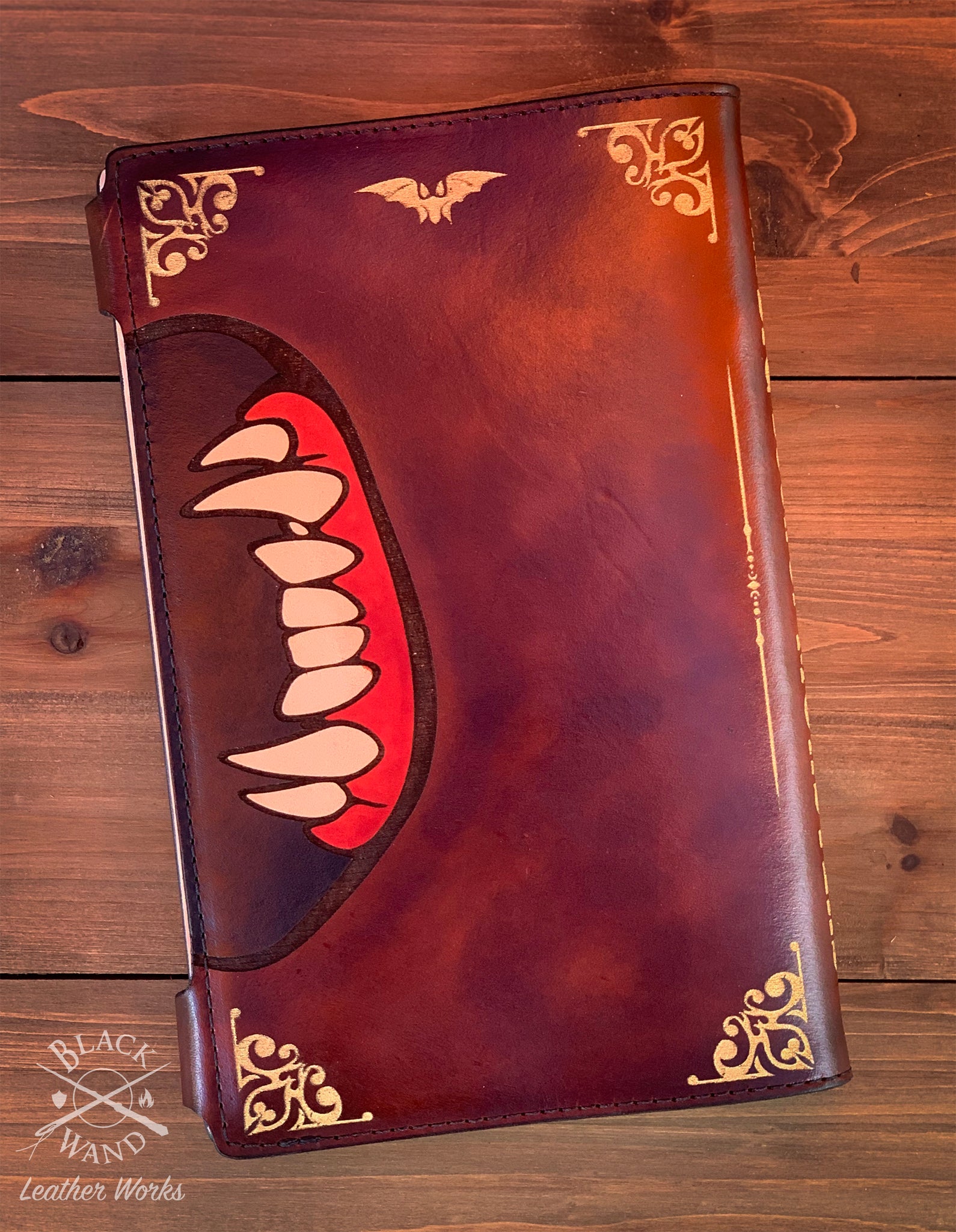 big book of monsters Big Book of Monsters" Hardcover Journal – Black Wand Leather Works
