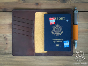 Passport Wallet - Tan & Brown