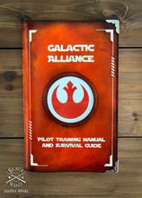 Load image into Gallery viewer, &quot;Galactic Alliance Pilot Training&quot; Leather Journal
