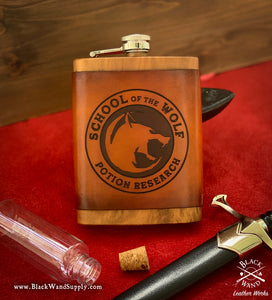 "School of the Wolf - Potion Research" Flask
