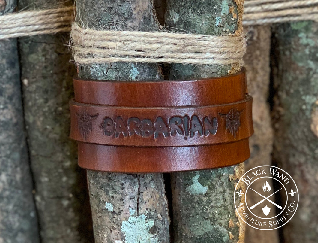 Barbarian's Leather Wrist Cuff